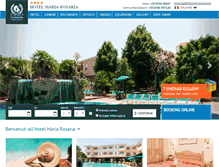 Tablet Screenshot of hotelmariarosaria.it